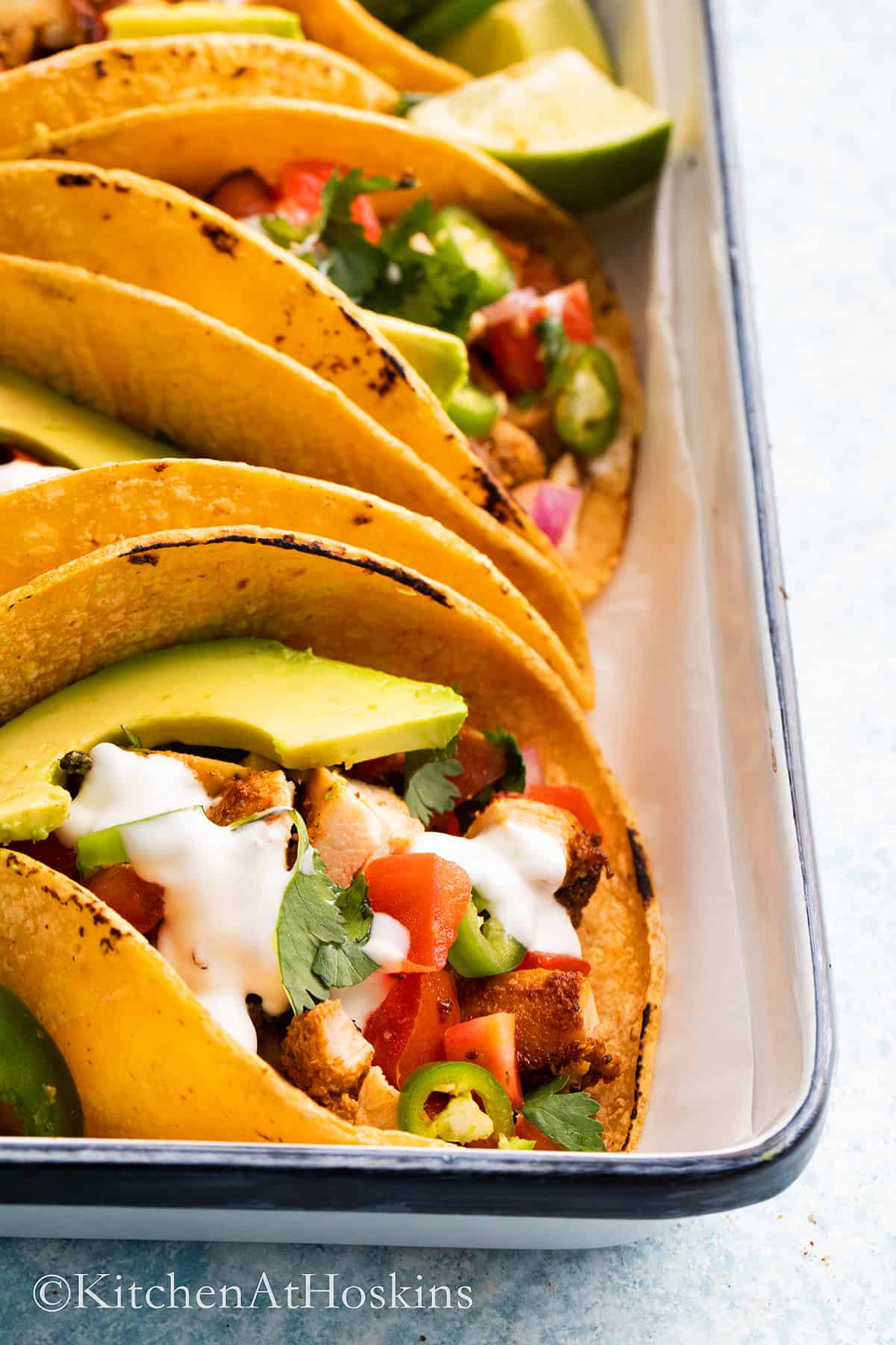 assembled tacos made in air fryer.