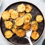 air fryer roasted zucchini with parmesan.