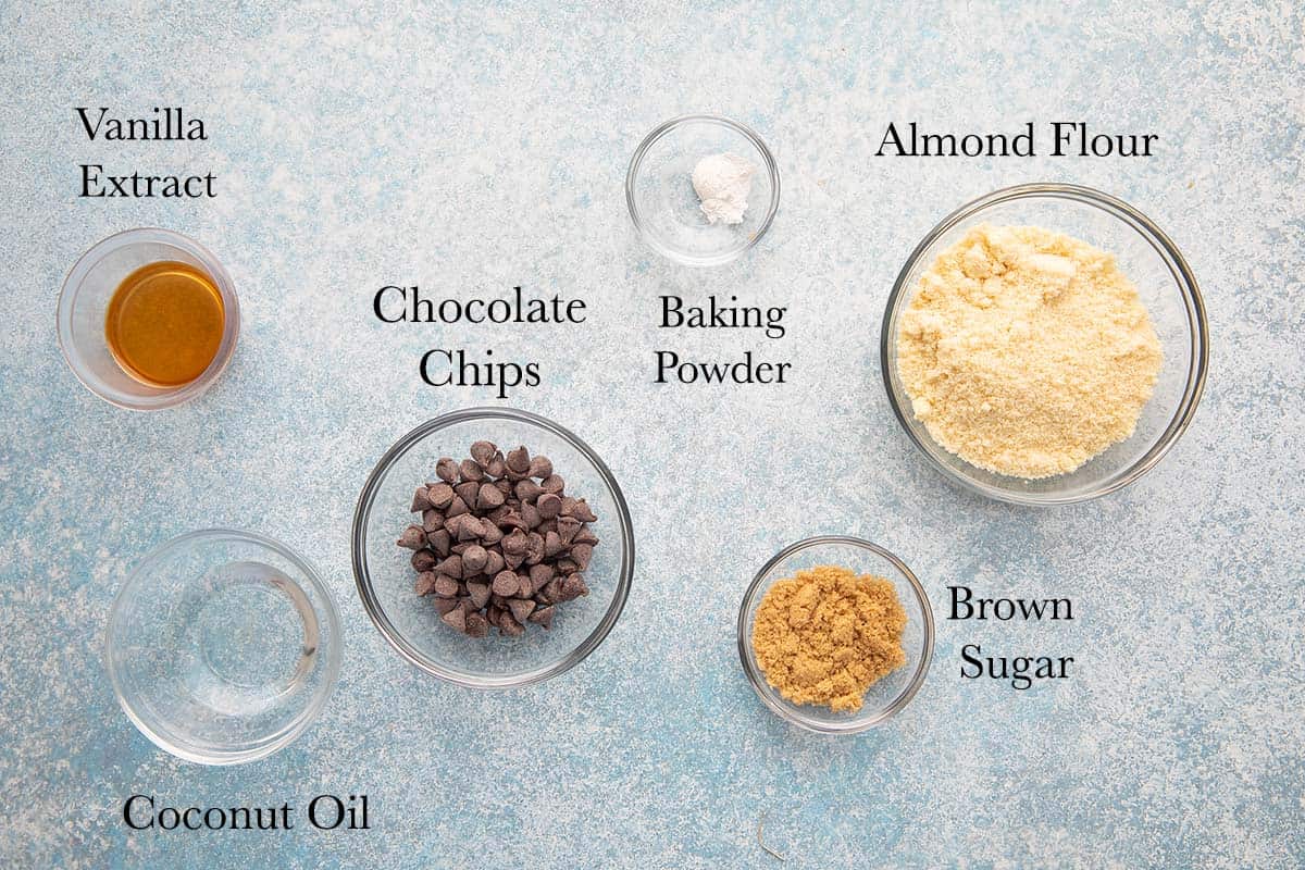 ingredients needed to make single serve cookie.