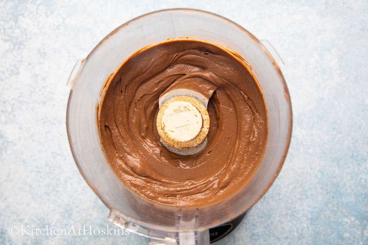 ground creamy mousse in a food processor.