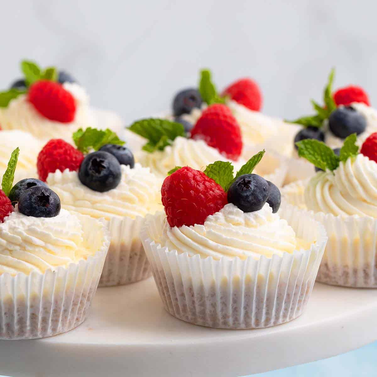 Individual No-Bake Make-Ahead Cheesecakes