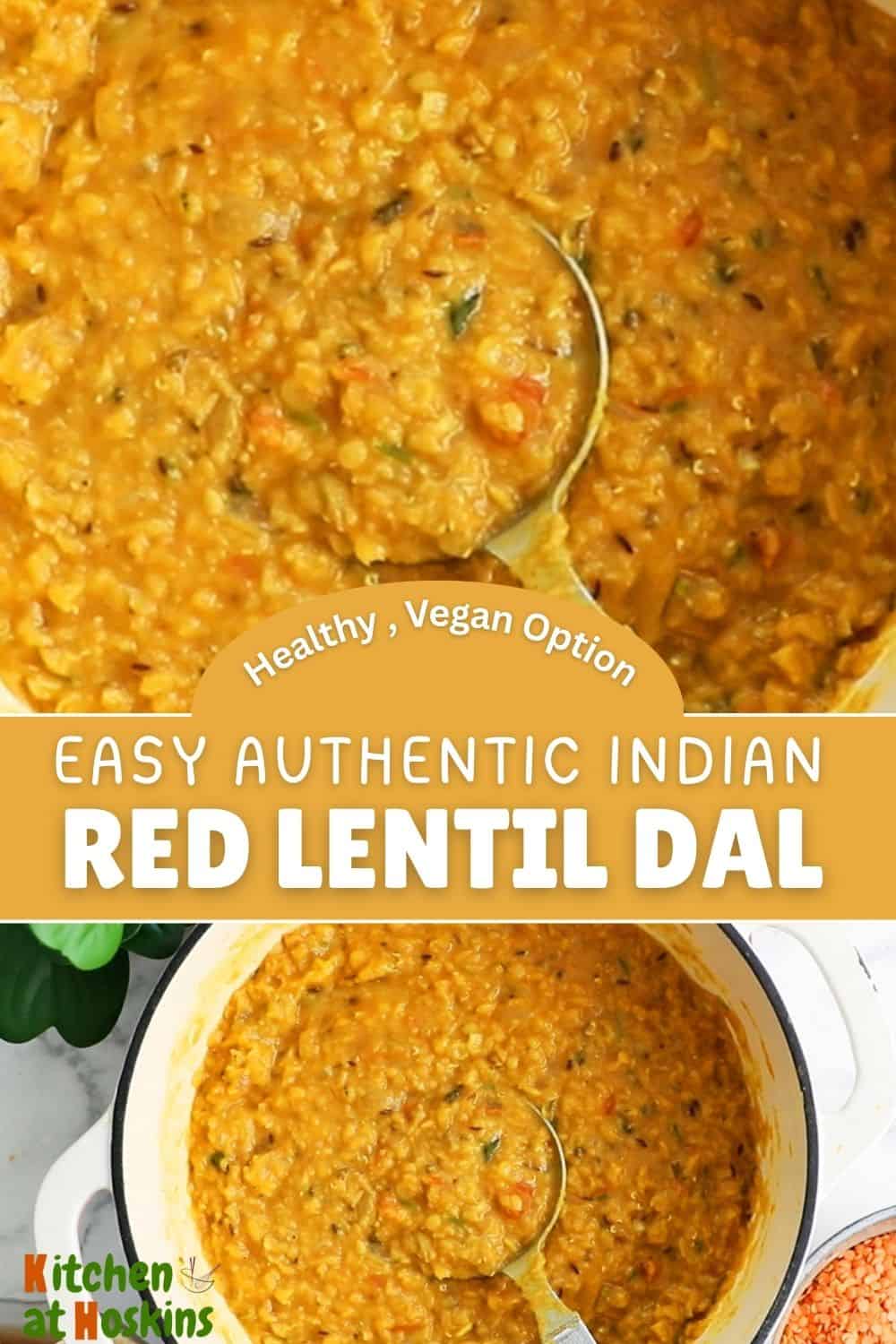 Red Rent Il Red Lentil Dal without Coconut Milk (Simple, Authentic) | Kitchen at ...