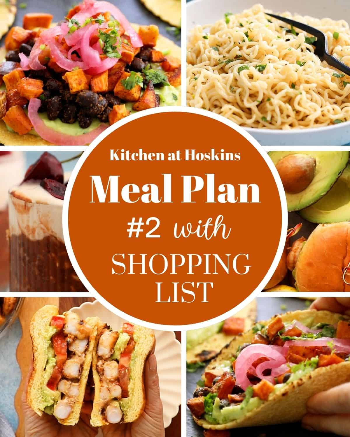 meal plan collage.